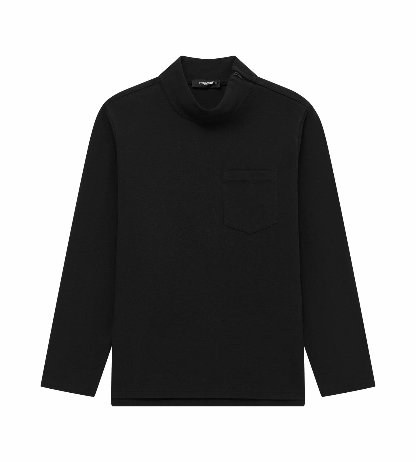 Head Golf Mens Zip Collar Sweatshirt - Black