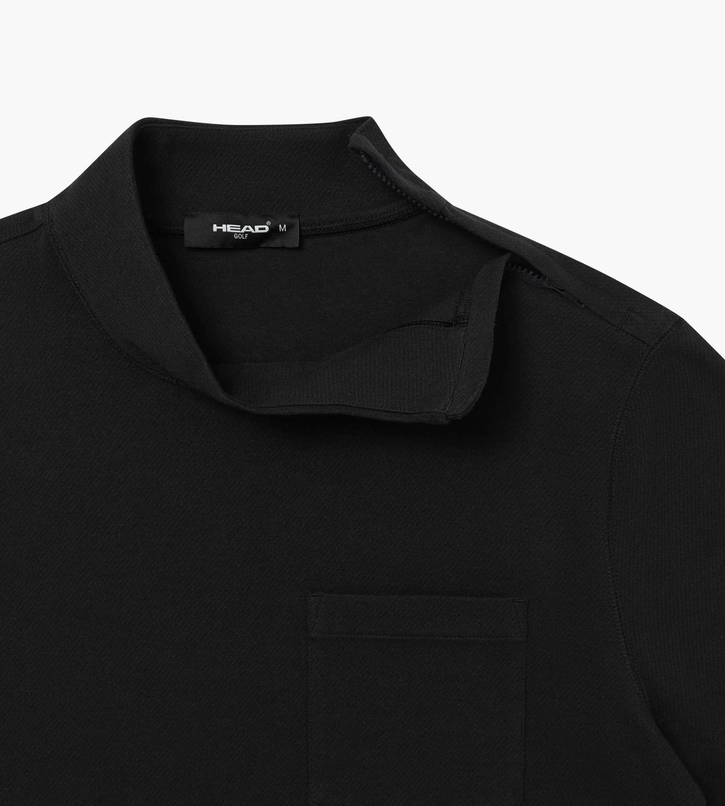 Head Golf Mens Zip Collar Sweatshirt - Black