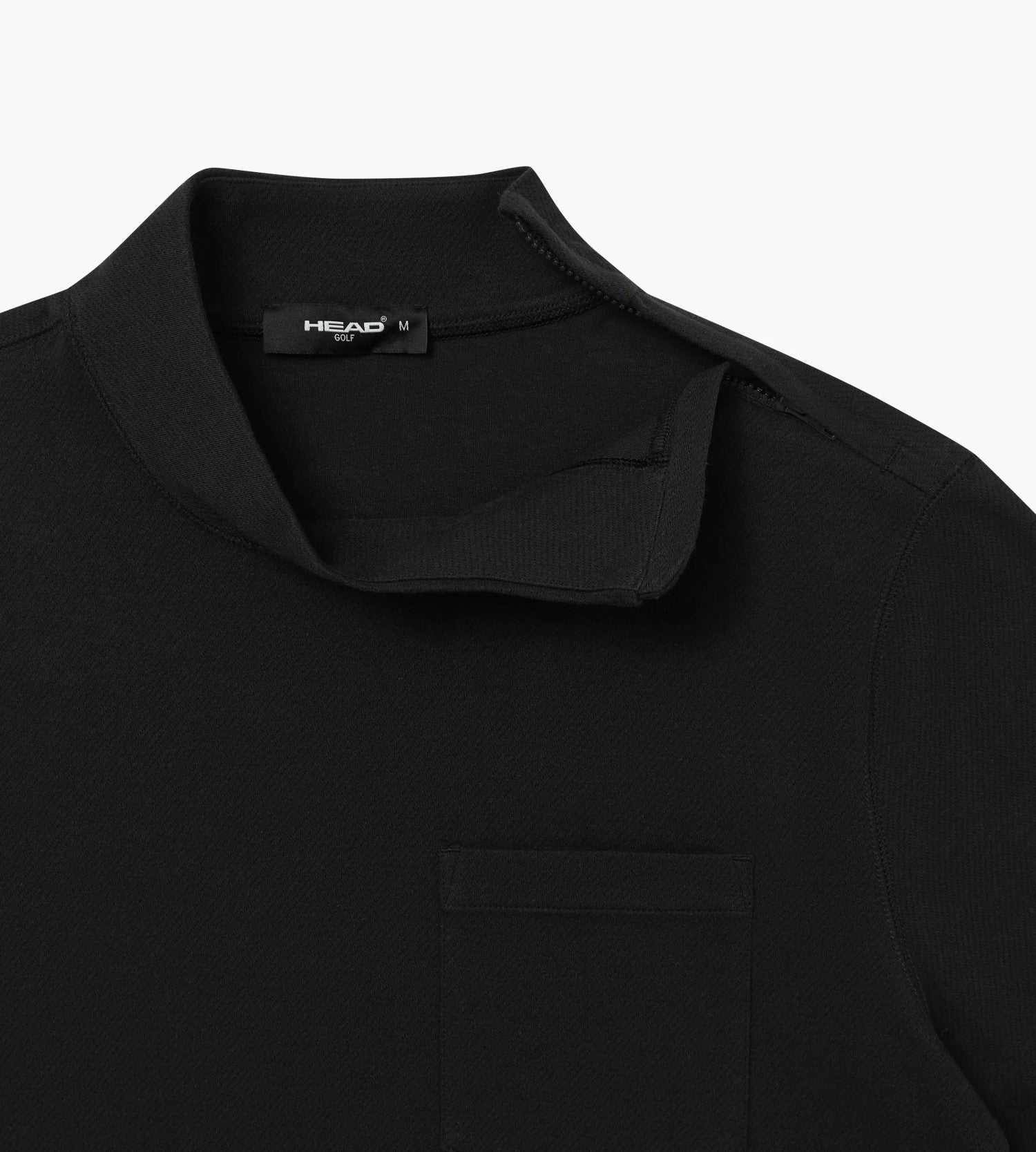 Head Golf Mens Zip Collar Sweatshirt - Black