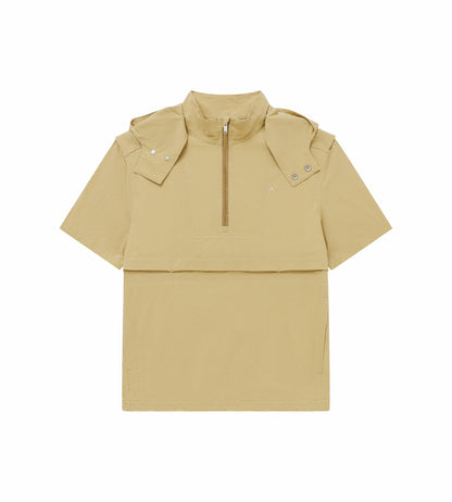 Head Golf Short Sleeve Anorak - CREAM/KHAKI