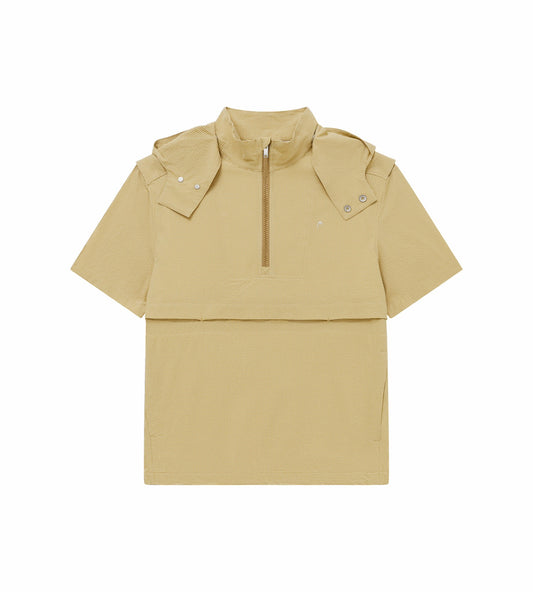 Head Golf Short Sleeve Anorak - CREAM/KHAKI