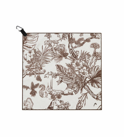 Head Golf Small Golf Towel - Brown-Botanical