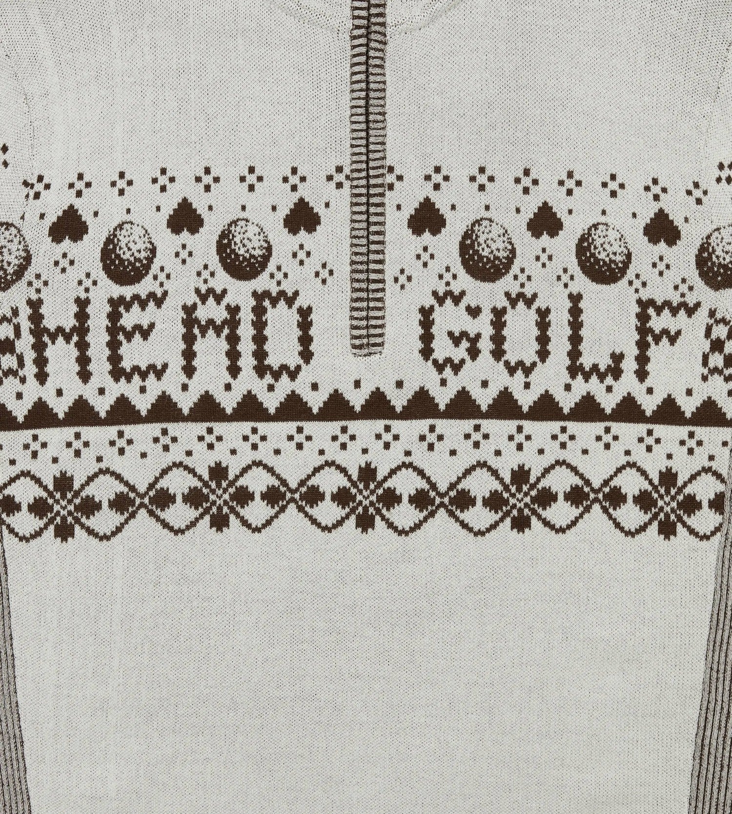 Head Golf Mens Knit Zip Hoodie - Cream