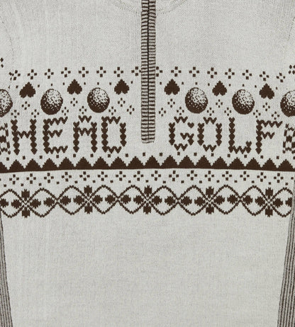 Head Golf Mens Knit Zip Hoodie - Cream