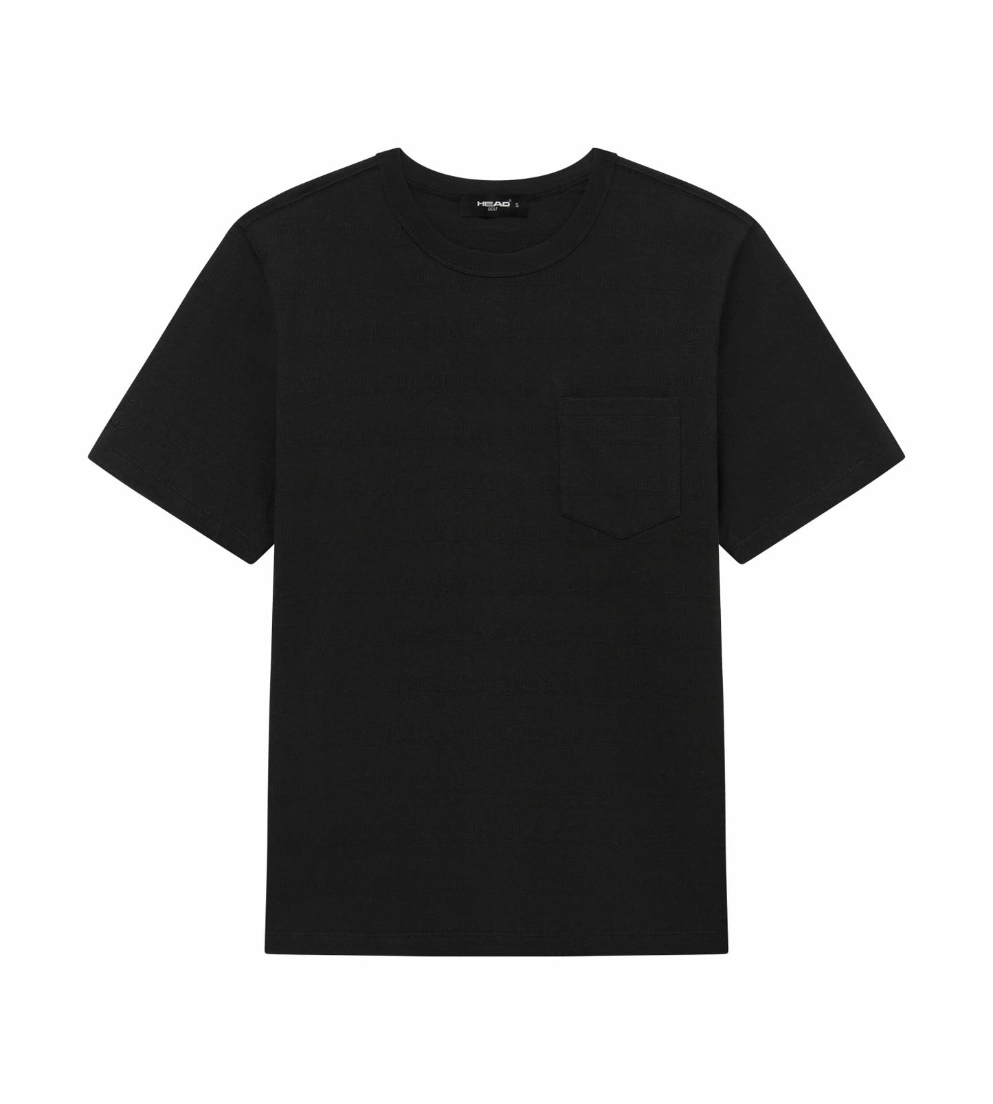 Head Golf Mens Tonal Jacquard Tee - Black