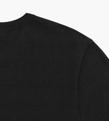 Head Golf Mens Tonal Jacquard Tee - Black