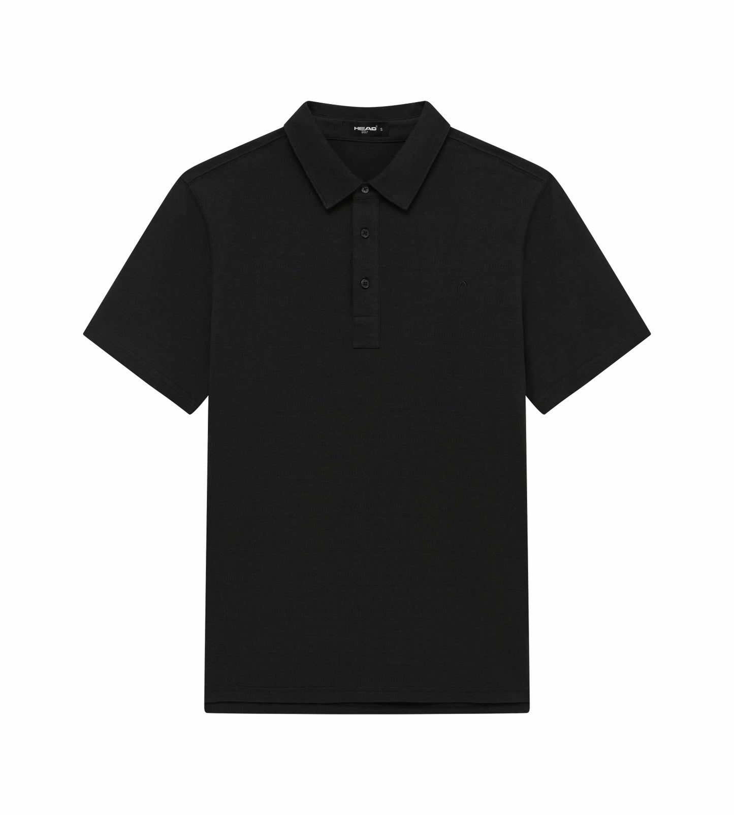 Head Golf Mens Tonal Jacquard Polo - Black