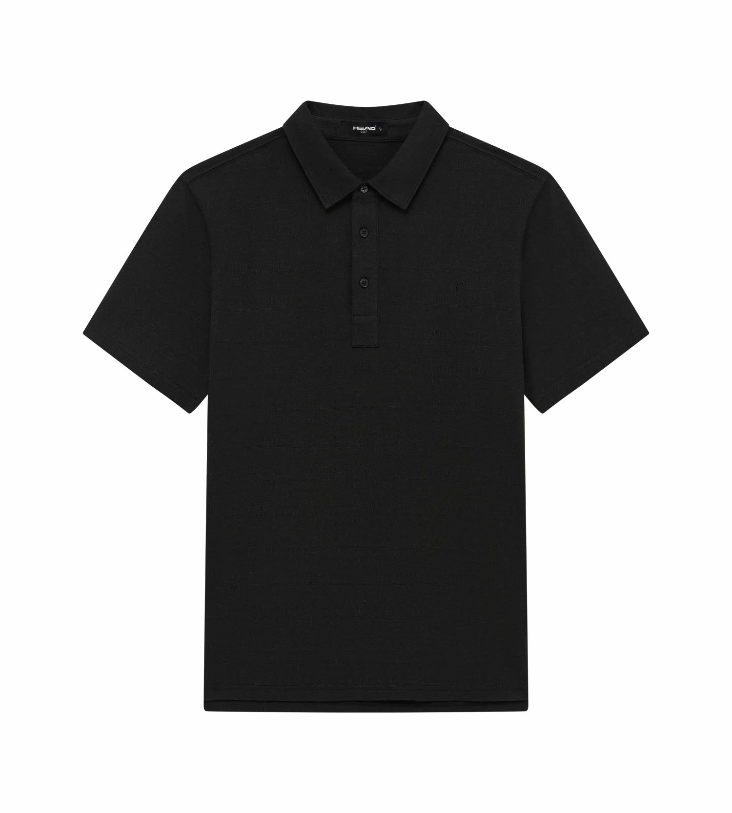 Head Golf Mens Tonal Jacquard Polo - Black