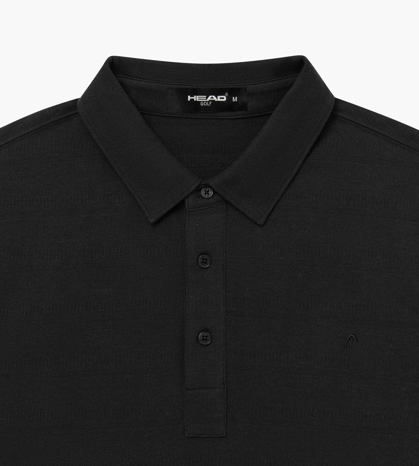 Head Golf Mens Tonal Jacquard Polo - Black