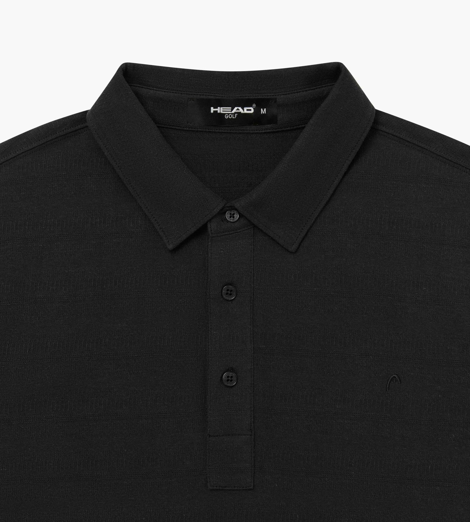 Head Golf Mens Tonal Jacquard Polo - Black