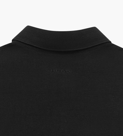 Head Golf Mens Tonal Jacquard Polo - Black