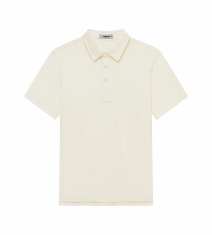 Head Golf Mens Tonal Jacquard Polo - Cream