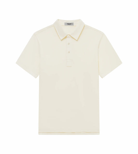 Head Golf Mens Tonal Jacquard Polo - Cream