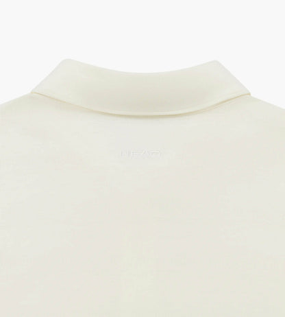 Head Golf Mens Tonal Jacquard Polo - Cream