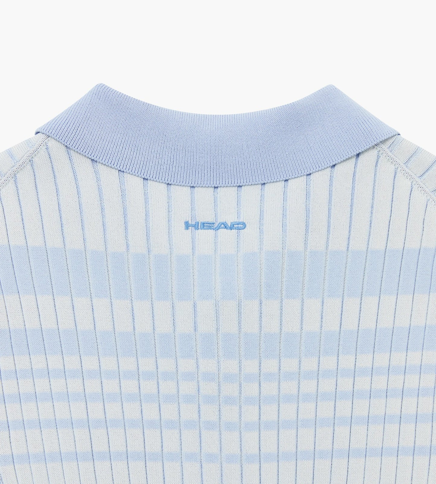 Head Golf Womens Check Knit Polo - Blue-check