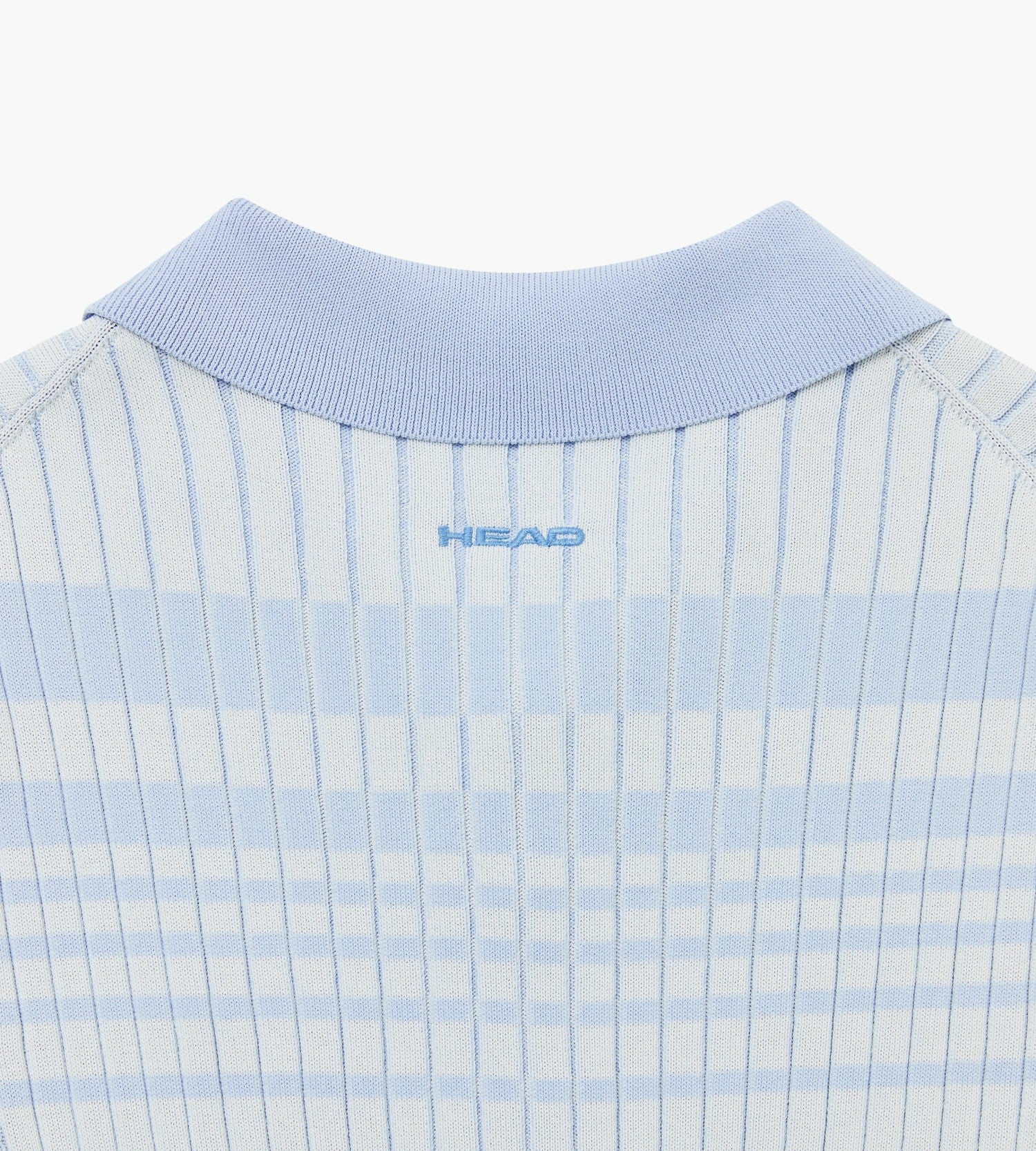 Head Golf Womens Check Knit Polo - Blue-check