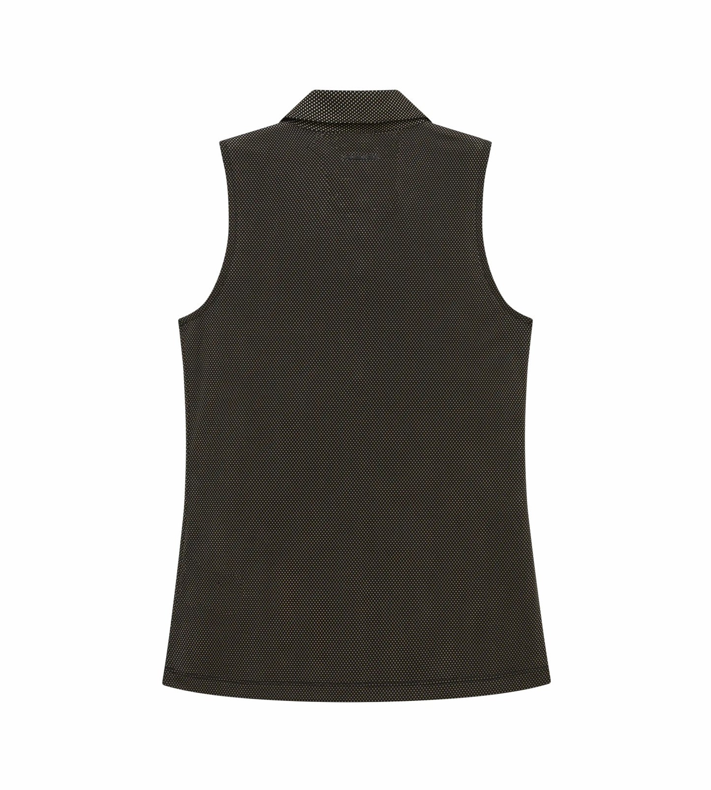 Head Golf Womens Tie Collar Top - BROWN/MESH