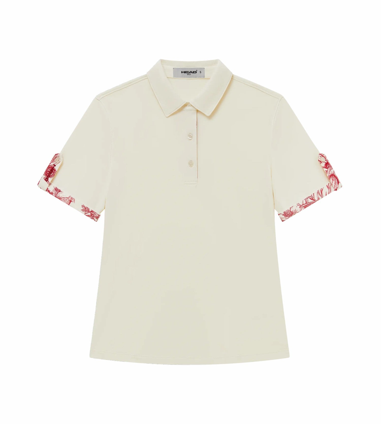 Head Golf Womens Roll Sleeve Polo - Cream