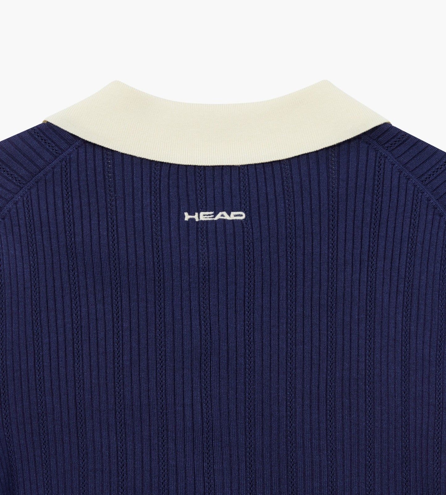 Head Golf Womens Long Sleeve Pointelle Knit Polo - Navy