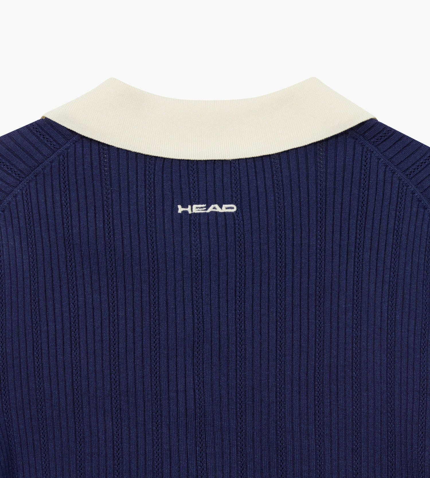 Head Golf Womens Long Sleeve Pointelle Knit Polo - Navy
