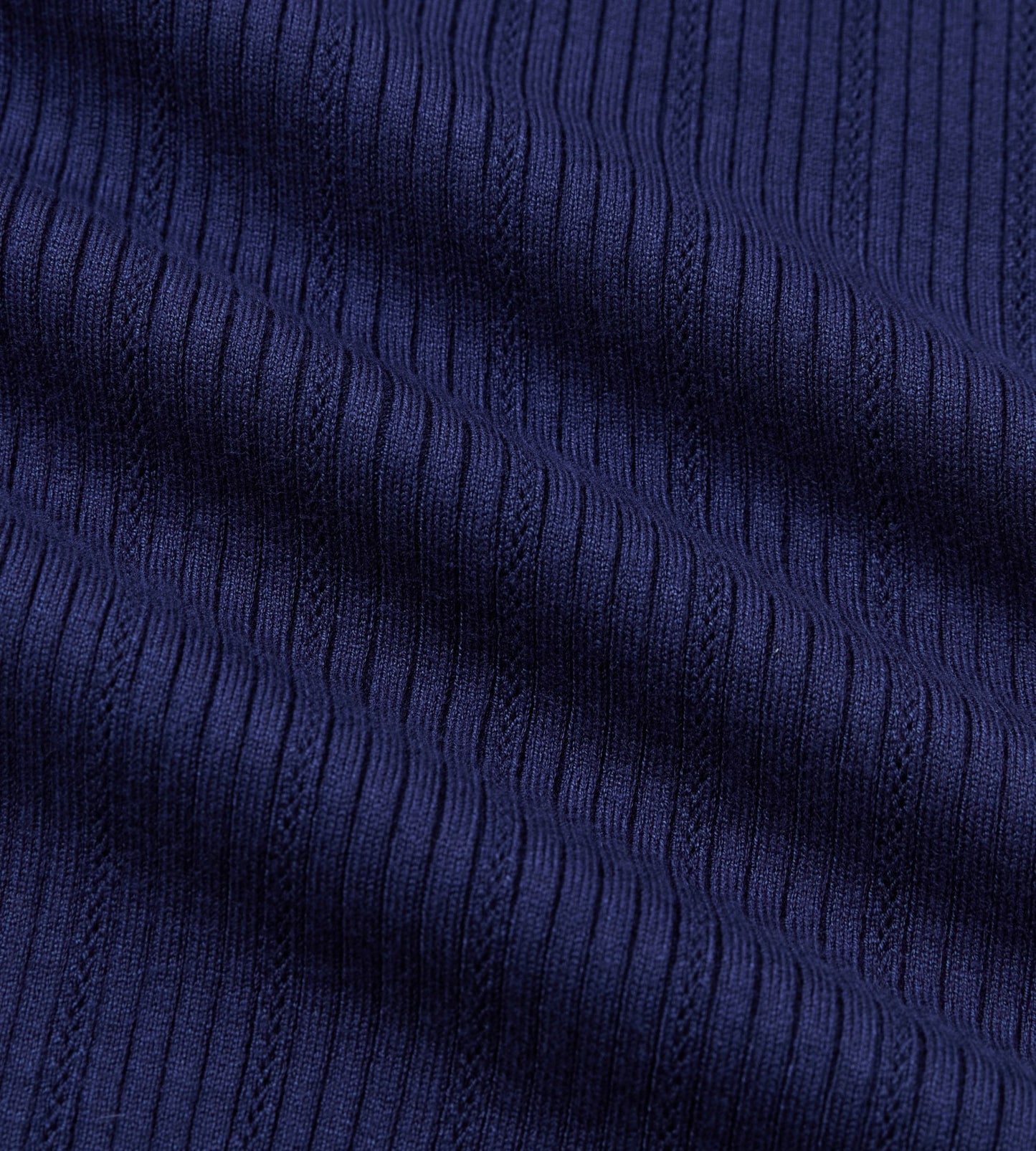 Head Golf Womens Long Sleeve Pointelle Knit Polo - Navy