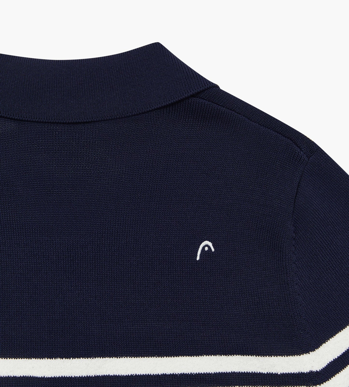 Head Golf Womens Stripe Knit Polo - Navy