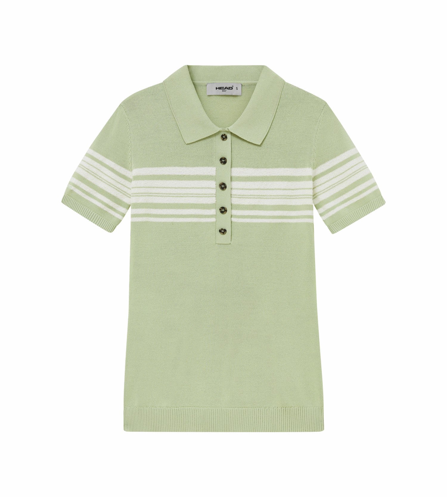 Head Golf Womens Stripe Knit Polo - Mint