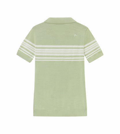 Head Golf Womens Stripe Knit Polo - Mint