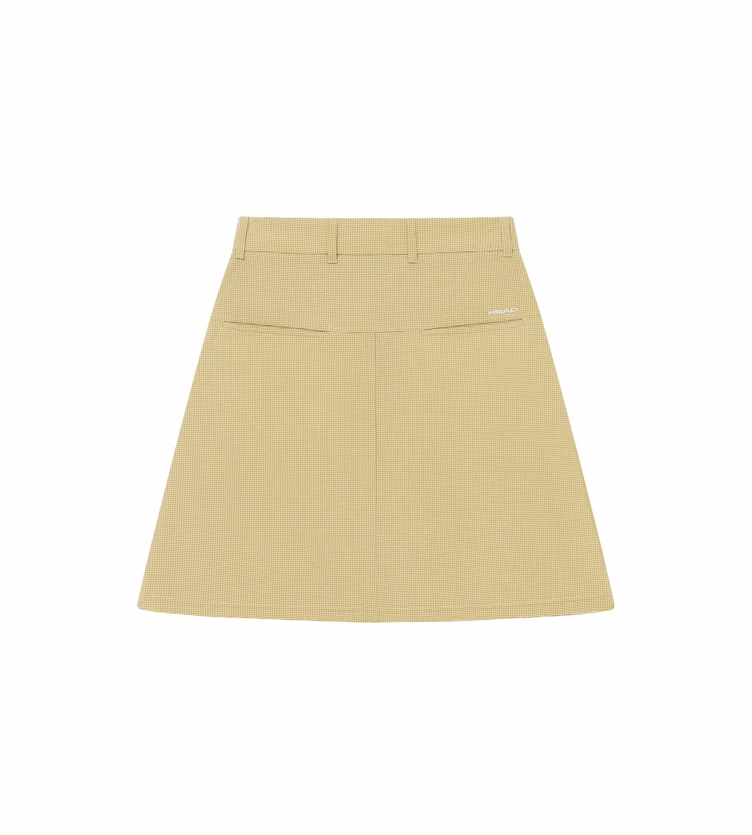 Head Golf Yoke Pleat Skirt - CREAM/KHAKI