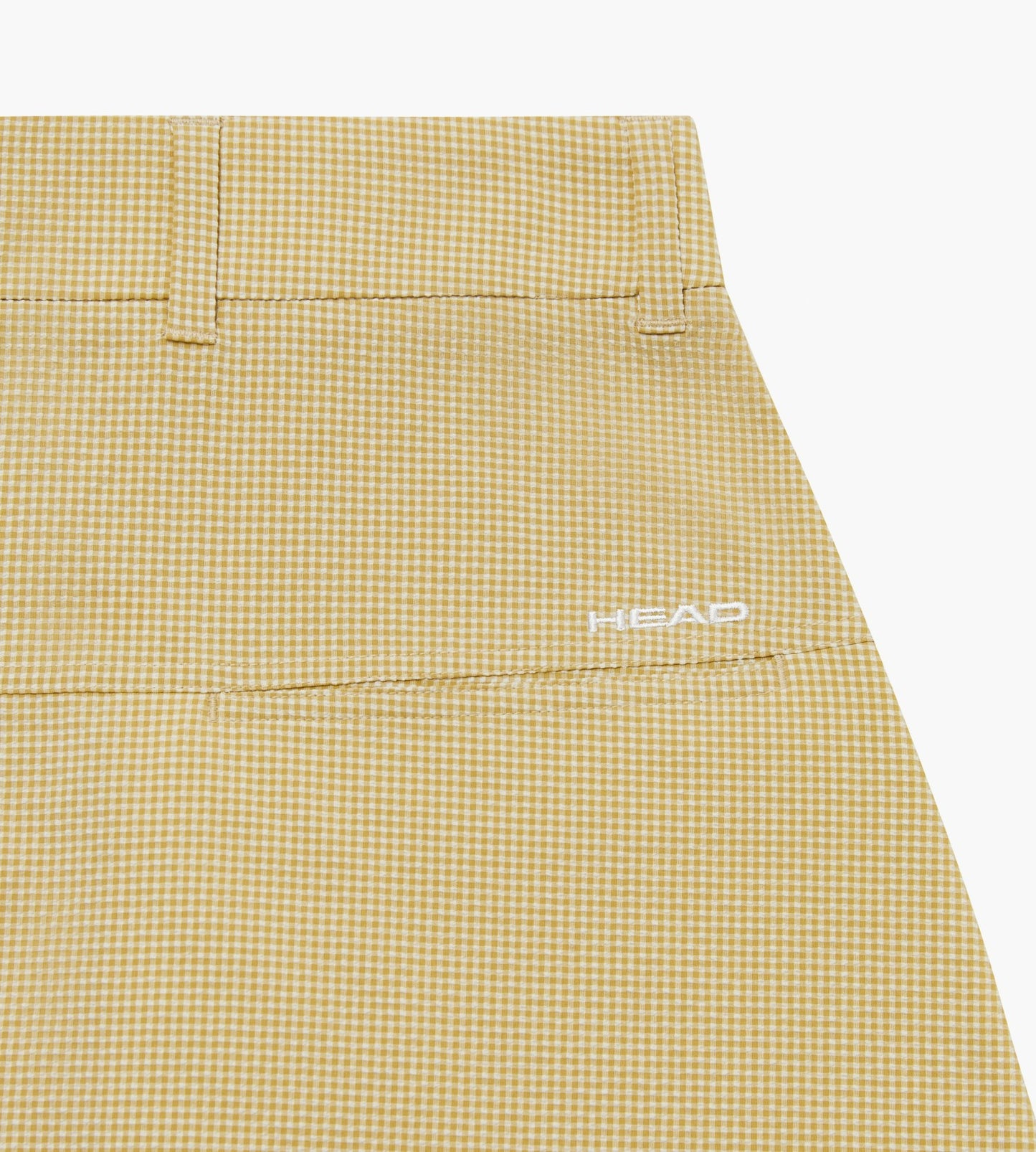 Head Golf Yoke Pleat Skirt - CREAM/KHAKI