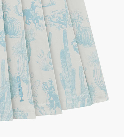 Head Golf Knife Pleat Skirt - Blue