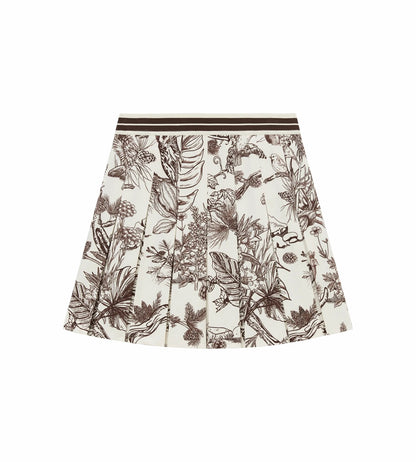 Head Golf Womens Pleat Skirt - Brown-Botanical