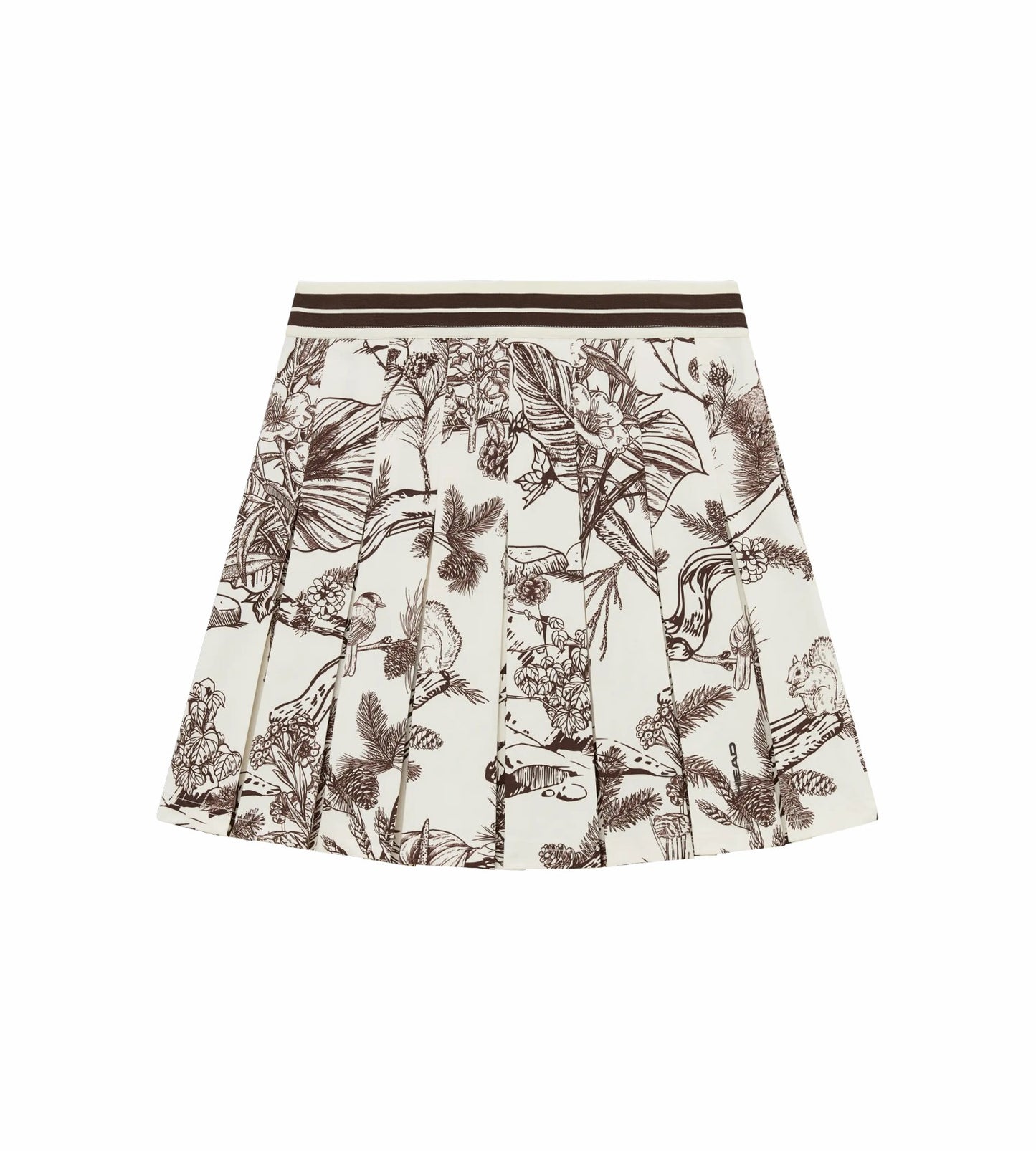 Head Golf Womens Pleat Skirt - Brown-Botanical