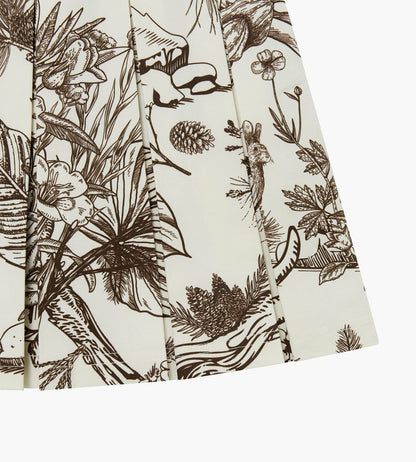 Head Golf Womens Pleat Skirt - Brown-Botanical