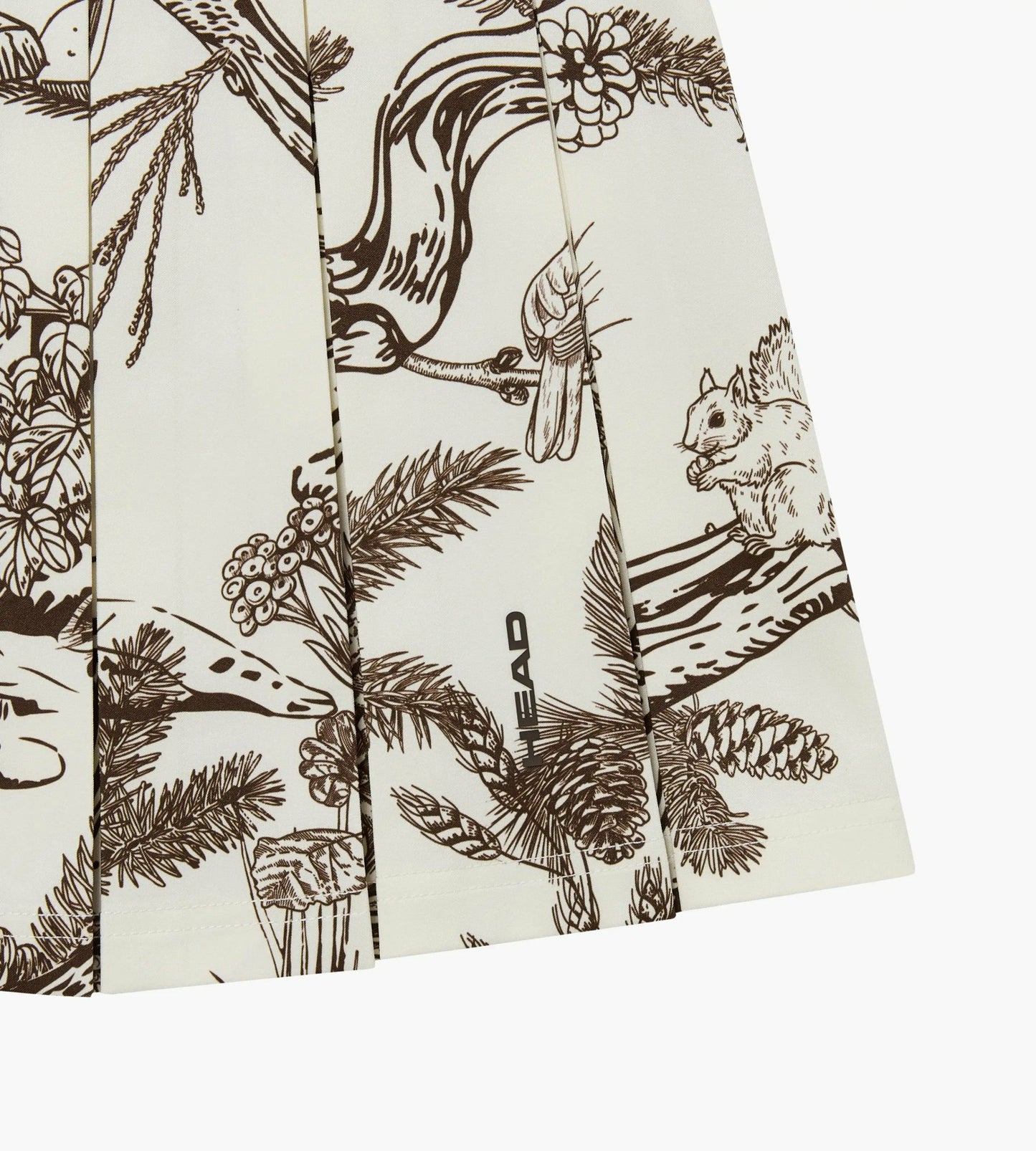 Head Golf Womens Pleat Skirt - Brown-Botanical