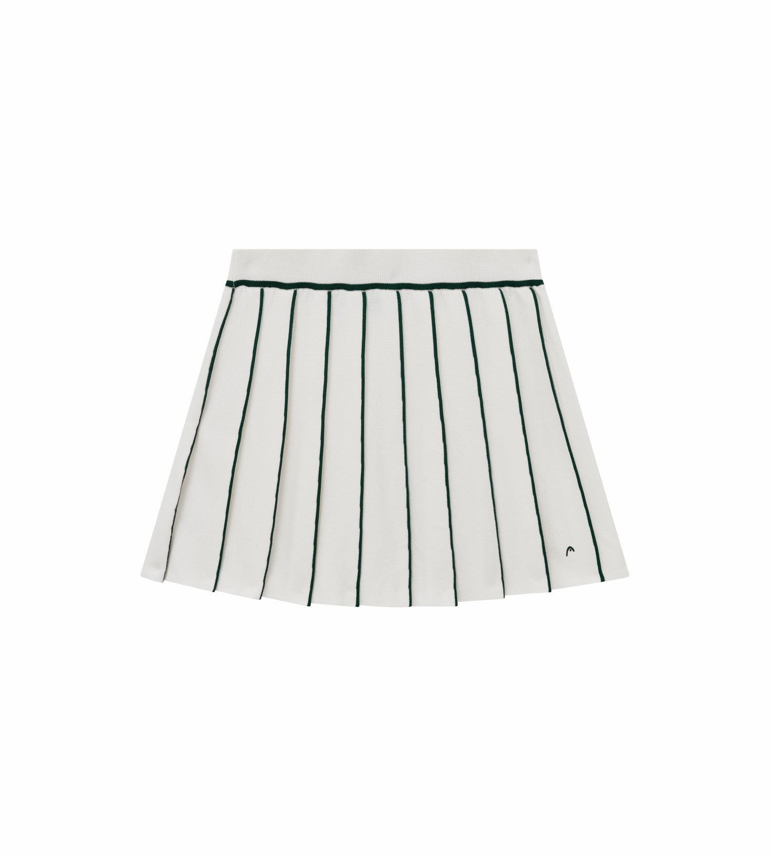 Head Golf Knit Pleat Skirt - White
