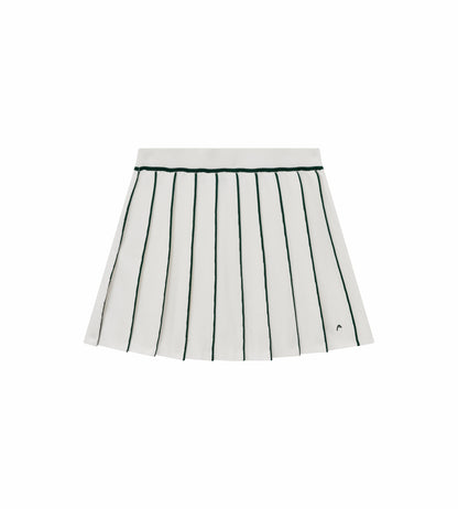 Head Golf Knit Pleat Skirt - White