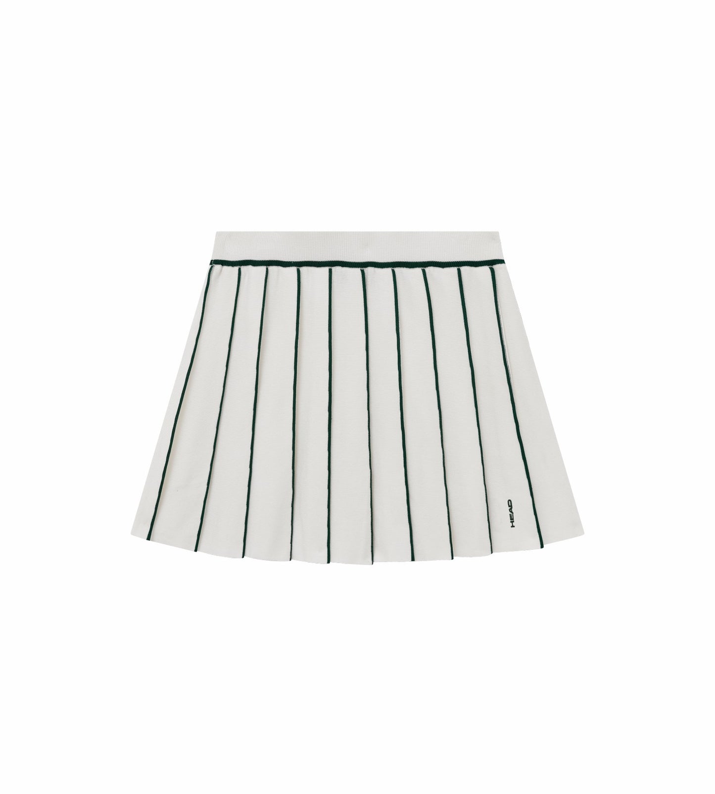 Head Golf Knit Pleat Skirt - White