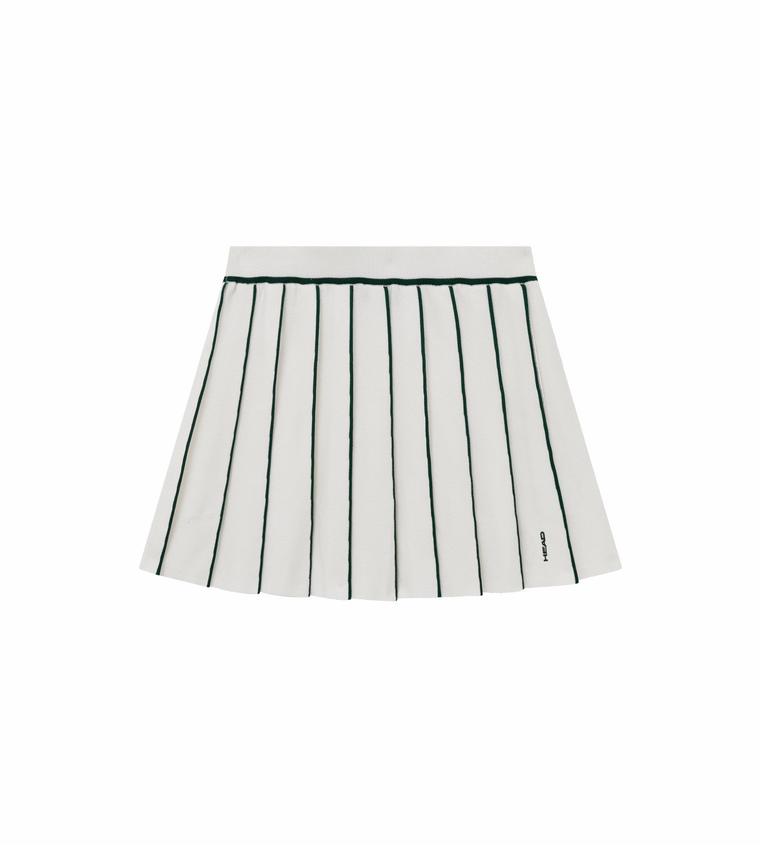 Head Golf Knit Pleat Skirt - White