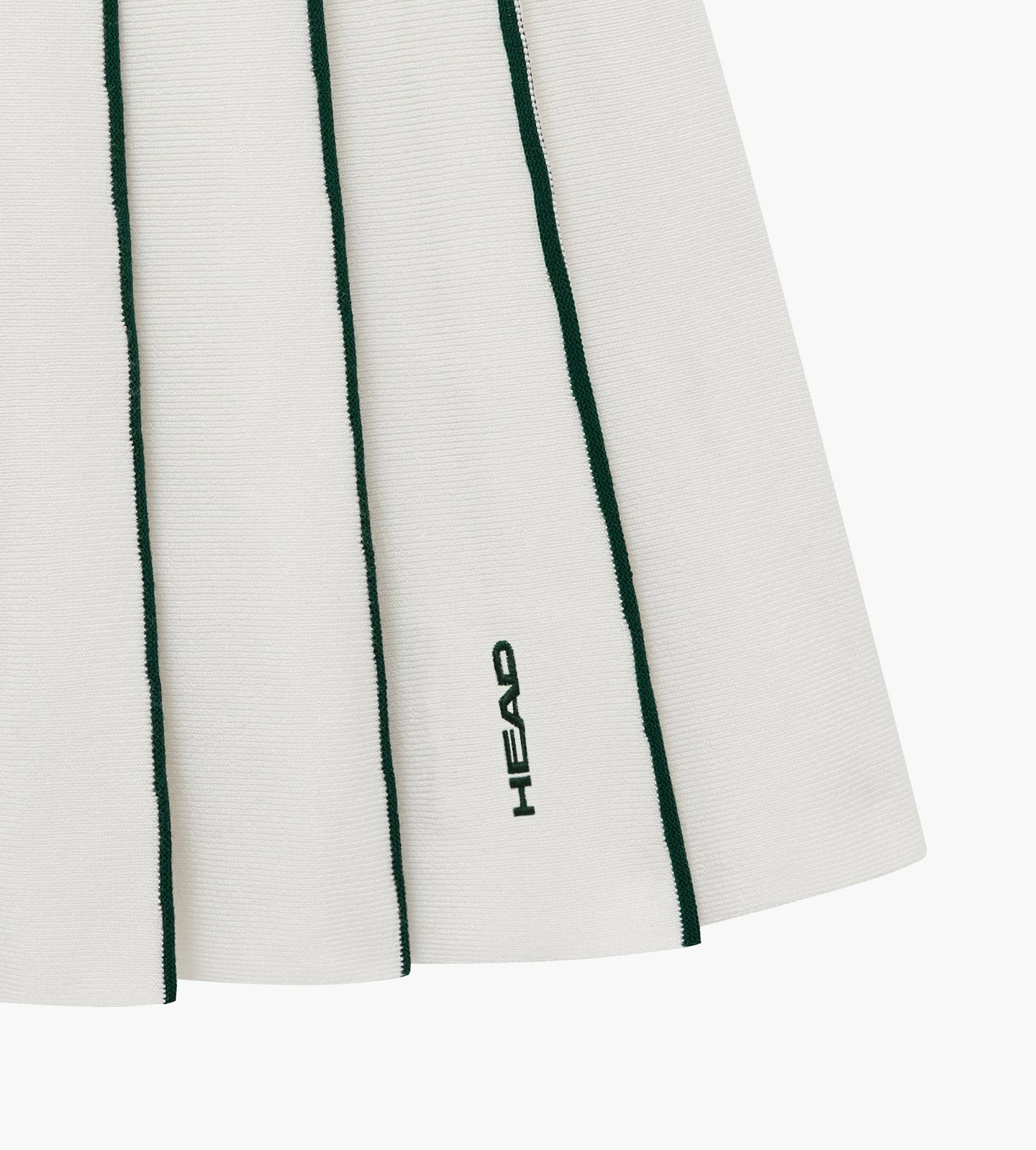 Head Golf Knit Pleat Skirt - White