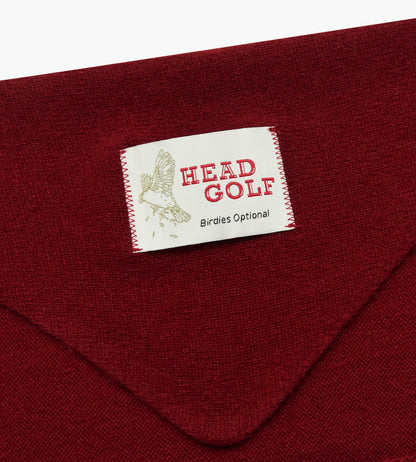 Head Golf Wool Triangle Scarf - SAVVY RED
