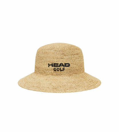 Head Golf Raffia Bucket Hat - NATURAL RAFFIA