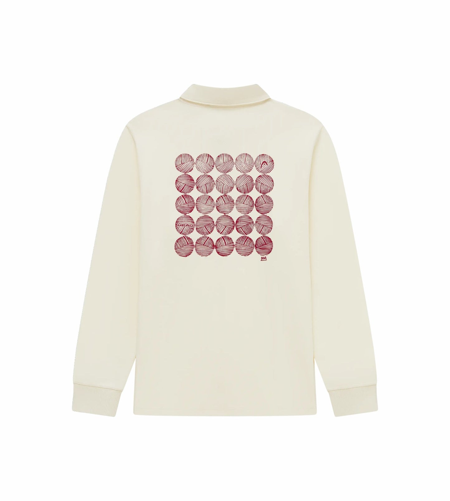 Head Golf Mens Thermal Henley - Red/Cream