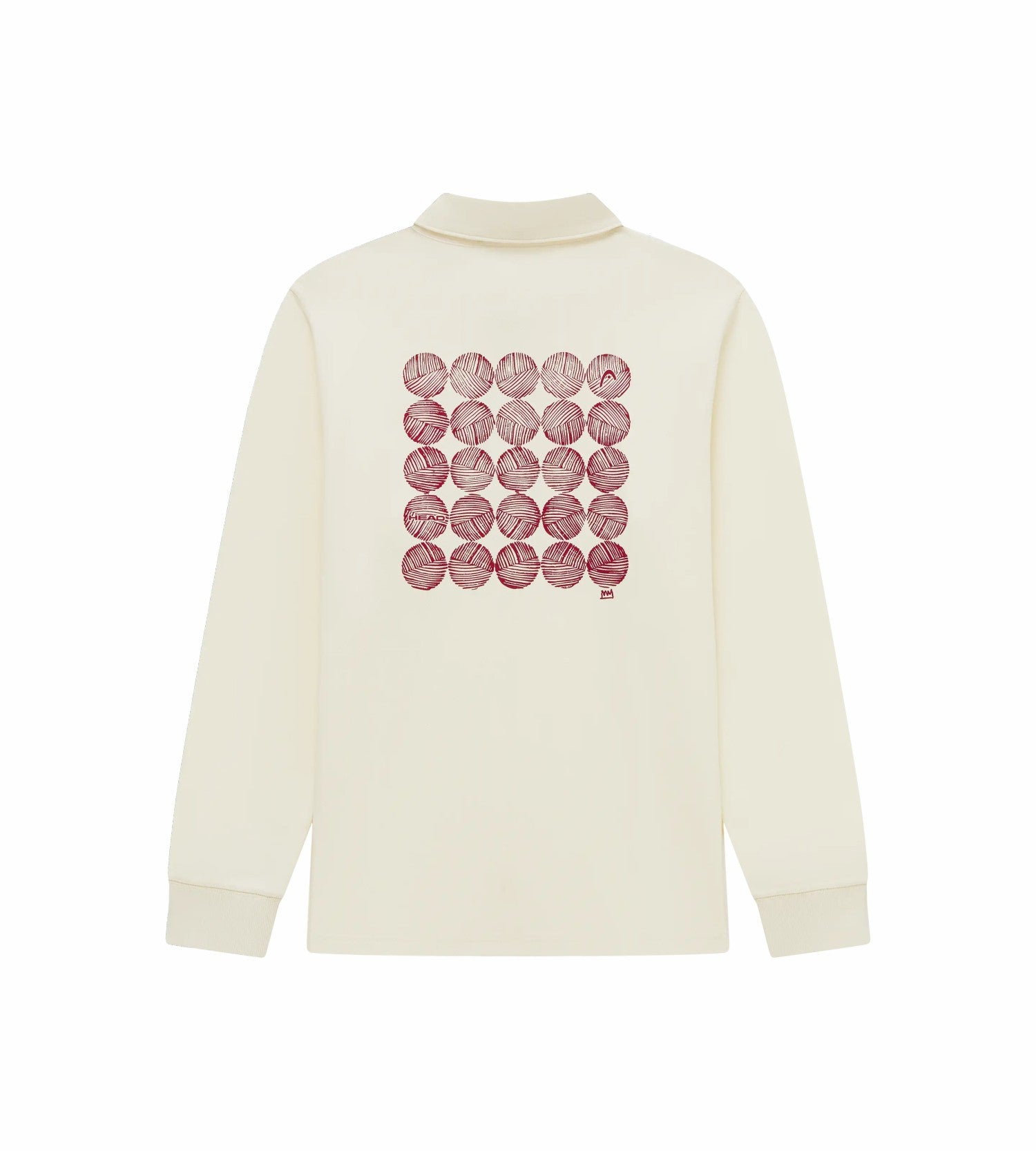 Head Golf Mens Thermal Henley - Red/Cream