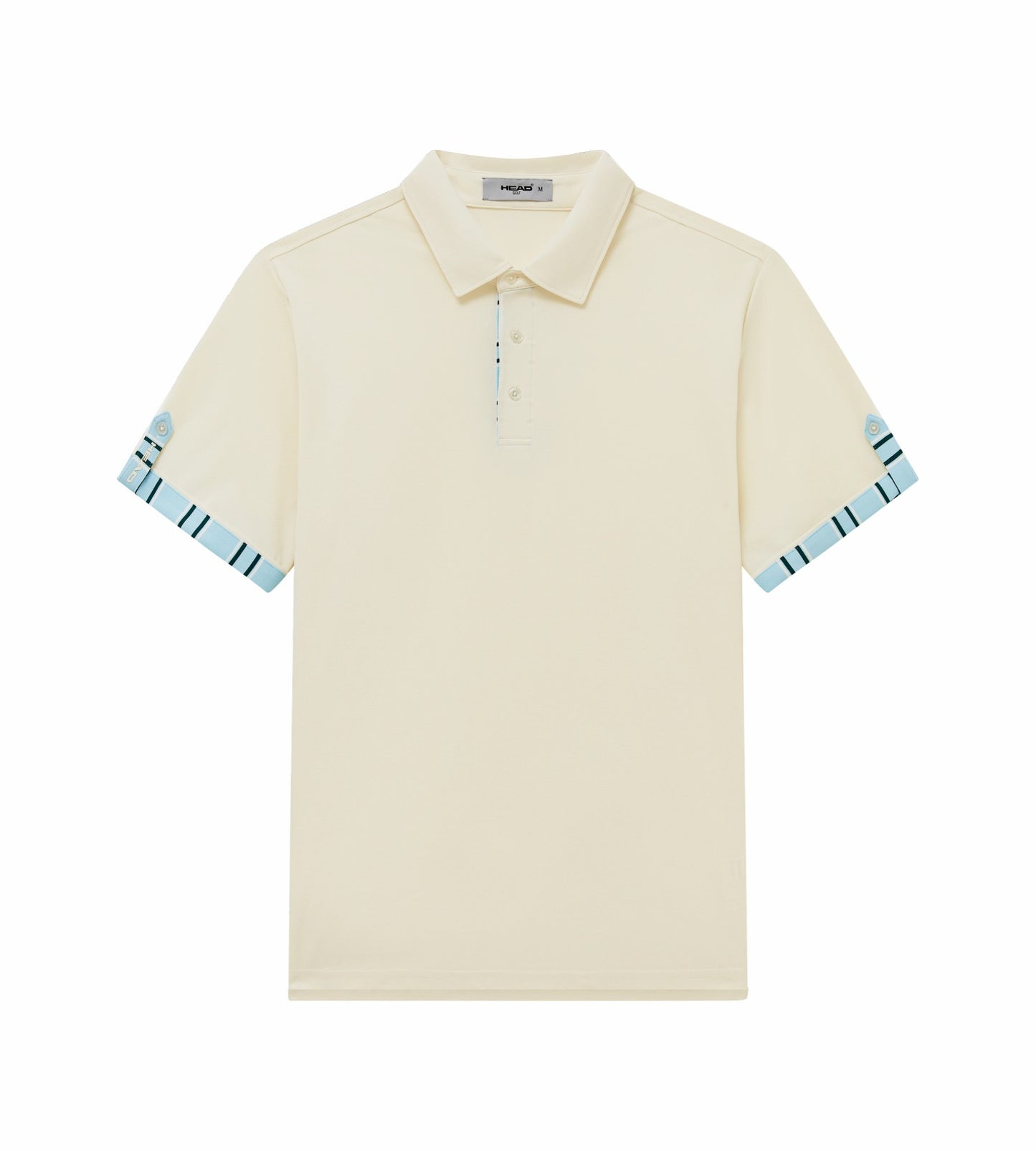 Head Golf Mens Roll Sleeve Polo - cream