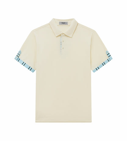Head Golf Mens Roll Sleeve Polo - cream