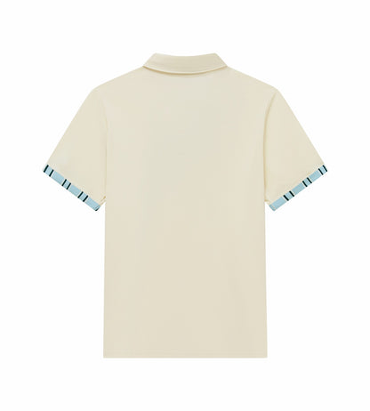 Head Golf Mens Roll Sleeve Polo - cream