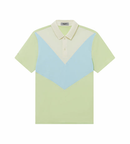 Head Golf Mens Color Block Polo - Mint