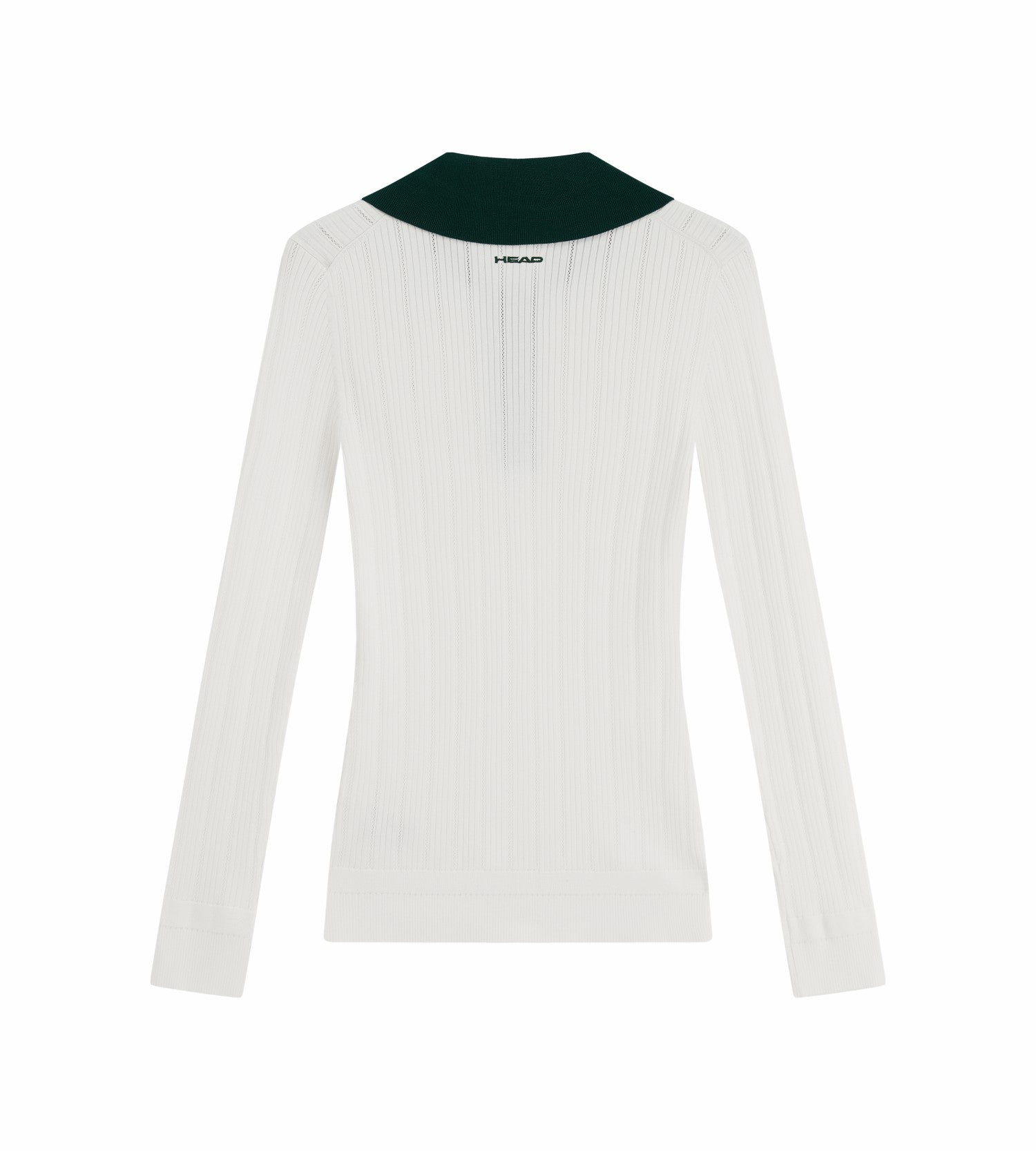 Head Golf Long Sleeve Pointelle Knit Polo - White