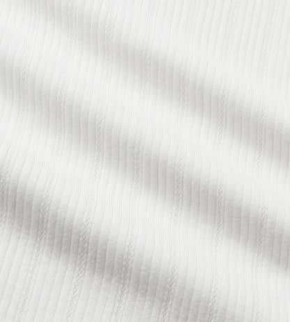 Head Golf Long Sleeve Pointelle Knit Polo - White